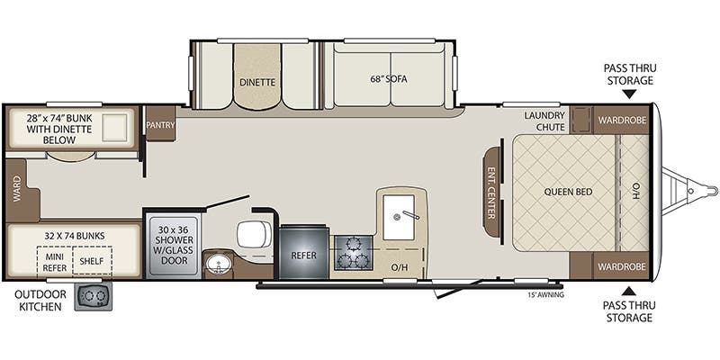 2020 Keystone RV Bullet 287QBSWE BUNK